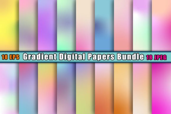 Download Gradient Digital Paper Bundle Background - Bundle Collection