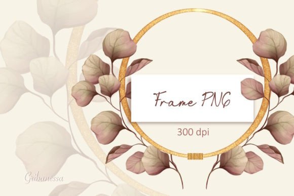 Download Gold Frame PNG | Frame with Leaves - Premium Resources