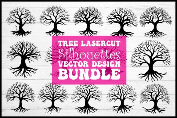 Download Elegant Tree Silhouette Laser Cut Bundle - Bundle Collection