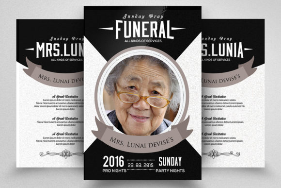 Download Funeral &amp; Memorial 2 Sided Flyer - Funeral Collection