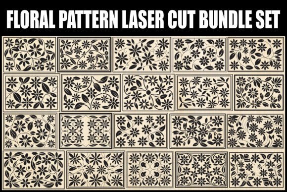 Download Floral Pattern Laser Cut Bundle Set - Bundle Collection