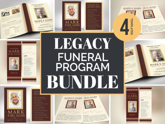Download Legacy Funeral Template Bundle - Funeral Collection