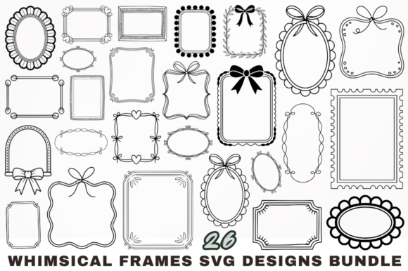 Download Whimsical Frames SVG Designs Bundle - Bundle Collection