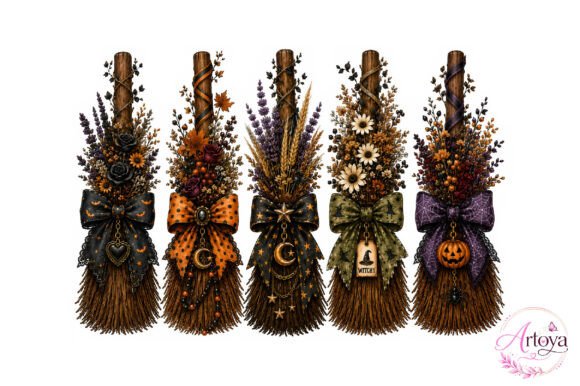 Download Halloween Witch Broom Bundle PNG - Bundle Collection