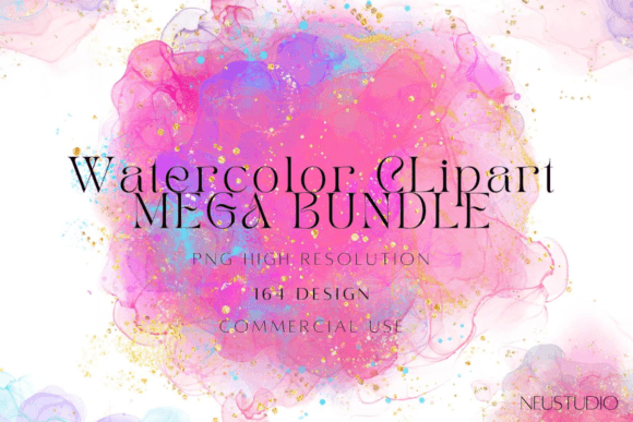 Download Watercolor Background Clipart BUNDLE - Bundle Collection