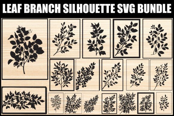 Download Leaf Branch Silhouette SVG Bundle - Bundle Collection