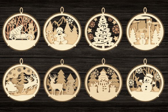 Download Christmas Ornament Laser Cut Bundle - Bundle Collection