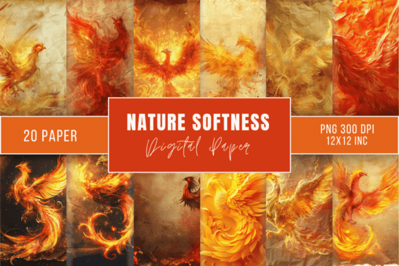Download Phoenix Fantasy Magic Paper Bundle - Bundle Collection