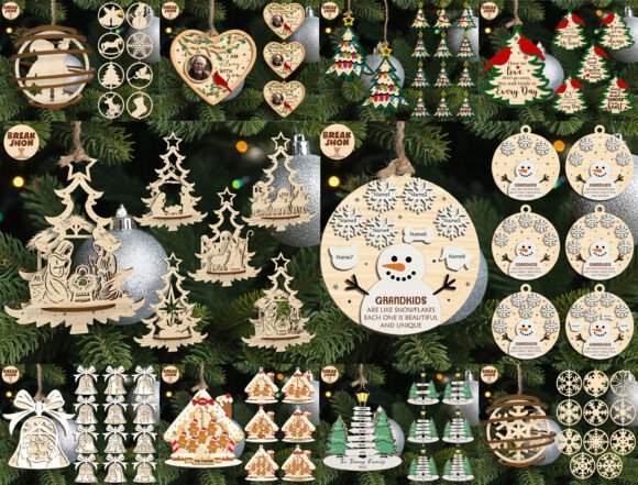 Download Christmas Ornament Bundle SVG - Bundle Collection