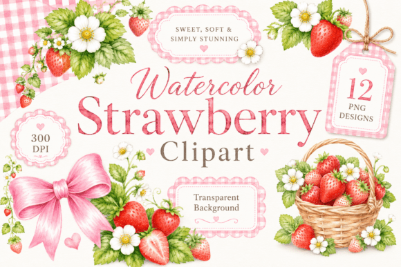 Download Coquette Strawberry PNG Bundle - Bundle Collection