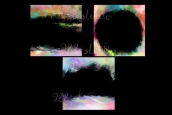 Download Rainbow Smoke Border Png Frame Cloud Fog - Png frame Collection