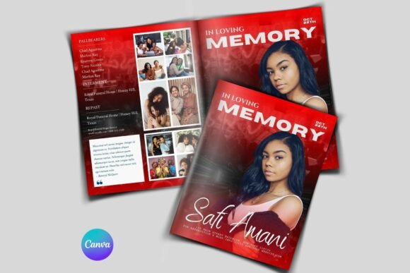 Download 8-page Funeral Program Booklet, Magazine - Funeral Collection