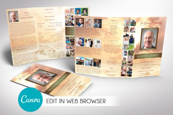 Download Forever Tabloid Trifold Funeral Program - Funeral Collection