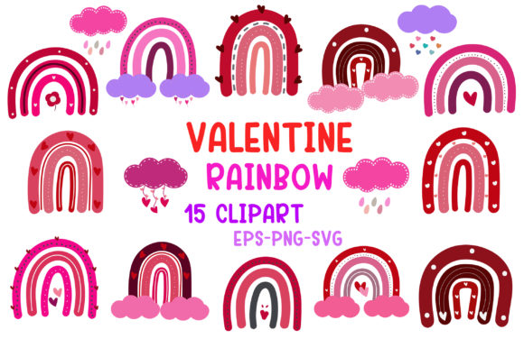 Download Valentines Day Rainbow Clipart - Valentines day rainbow Collection