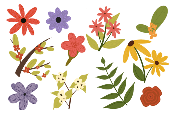Download Colorful Floral Illustration Clipart - Floral illustration Collection