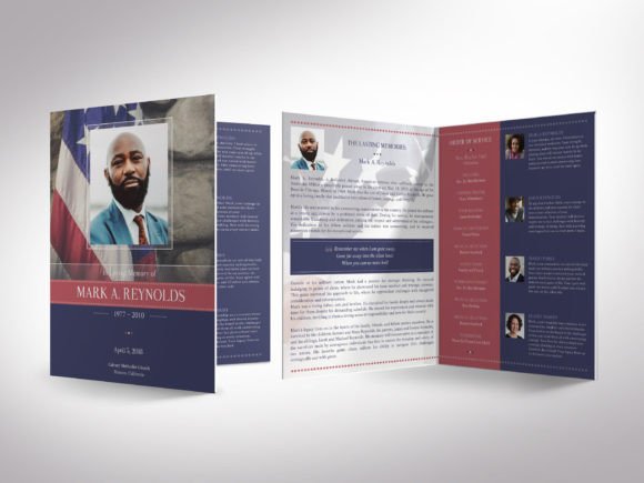 Download American Military Bi-fold Funeral - Funeral Collection