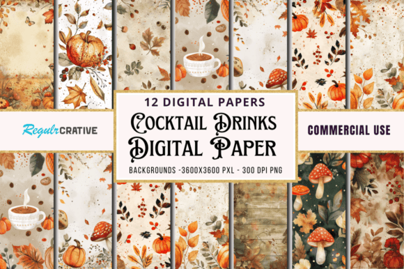 Download Cozy Autumn Digital Paper Bundle - Bundle Collection