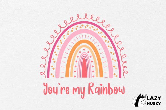 Download Valentines Day Rainbow Sublimation SVG - Valentines day rainbow Collection